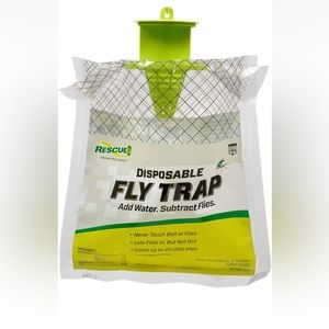 Disposable outdoor fly trap.